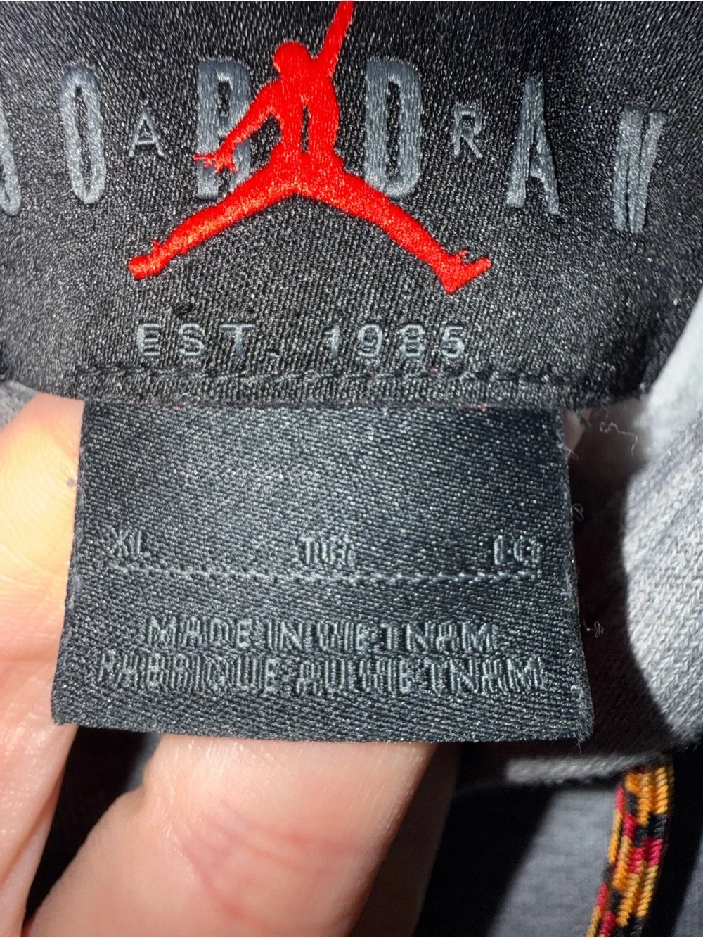 Nike Jordan Men's XL Gray Pullover Hoodie